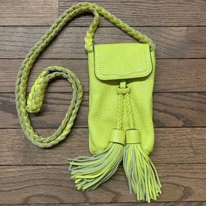 Rebecca Minkoff Phone Crossbody in Neon Green